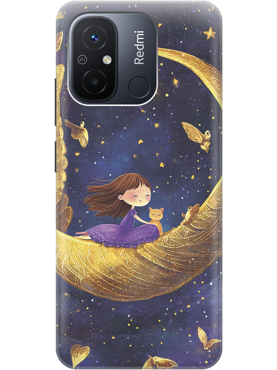 Силиконовый чехол на Xiaomi Redmi 12C с принтом "Девочка и месяц", Прозрачный;золотистый;черный, 766734872
Силиконовый чехол на Xiaomi Redmi 12C с принтом "Девочка и месяц", Прозрачный;золотистый;черный, 766734872