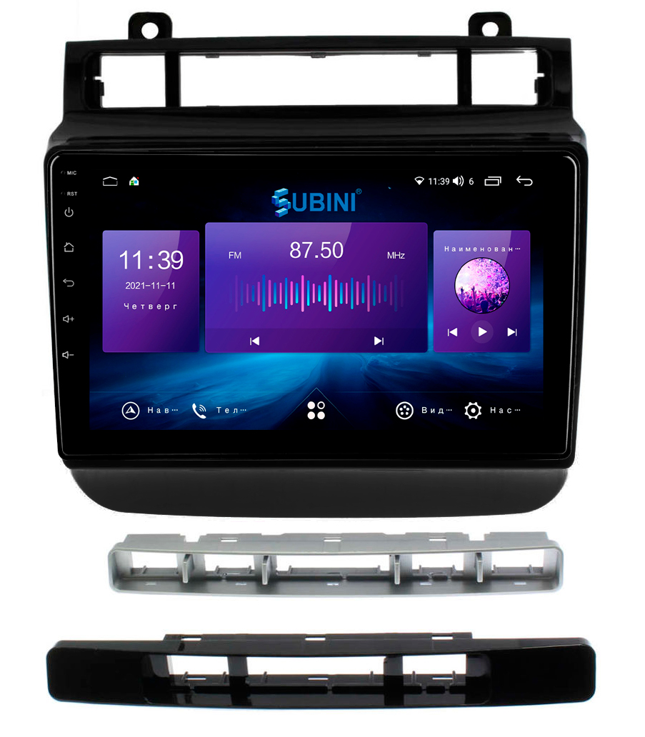 фото Автомагнитола для volkswagen touareg 2010-2018, 3/32 гб, android 10, ips 9", 8-ядер, sim subini