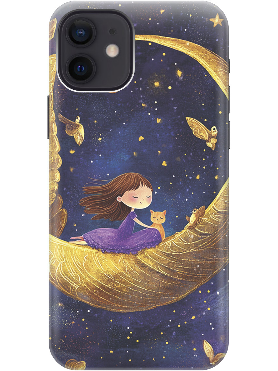 Силиконовый чехол на Apple iPhone 12 / 12 Pro с принтом "Девочка и месяц", Прозрачный;золотистый;черный, 723374172
Силиконовый чехол на Apple iPhone 12 / 12 Pro с принтом "Девочка и месяц", Прозрачный;золотистый;черный, 723374172