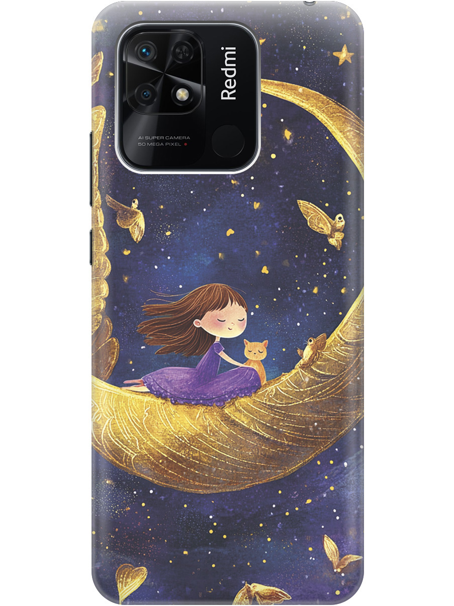 Силиконовый чехол на Xiaomi Redmi 10C с принтом "Девочка и месяц", Прозрачный;золотистый;черный, 736538772
Силиконовый чехол на Xiaomi Redmi 10C с принтом "Девочка и месяц", Прозрачный;золотистый;черный, 736538772