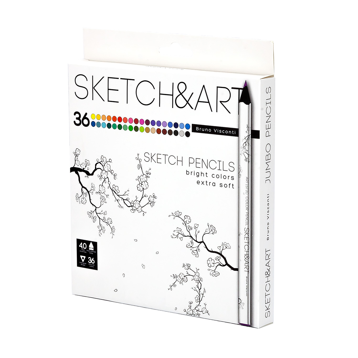 Набор карандаши цветные SKETCH ART 36 цв. утолщенные 4 мм. и Скетчбук А5, 50 л., 200 гр., Разноцветные, 36 цв.
Набор карандаши цветные SKETCH ART 36 цв. утолщенные 4 мм. и Скетчбук А5, 50 л., 200 гр., Разноцветные, 36 цв.