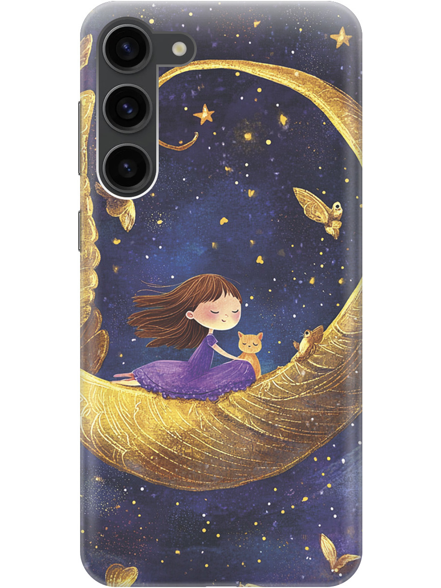 Силиконовый чехол на Samsung Galaxy S23+ с принтом "Девочка и месяц", Прозрачный;золотистый;черный, 767959372
Силиконовый чехол на Samsung Galaxy S23+ с принтом "Девочка и месяц", Прозрачный;золотистый;черный, 767959372