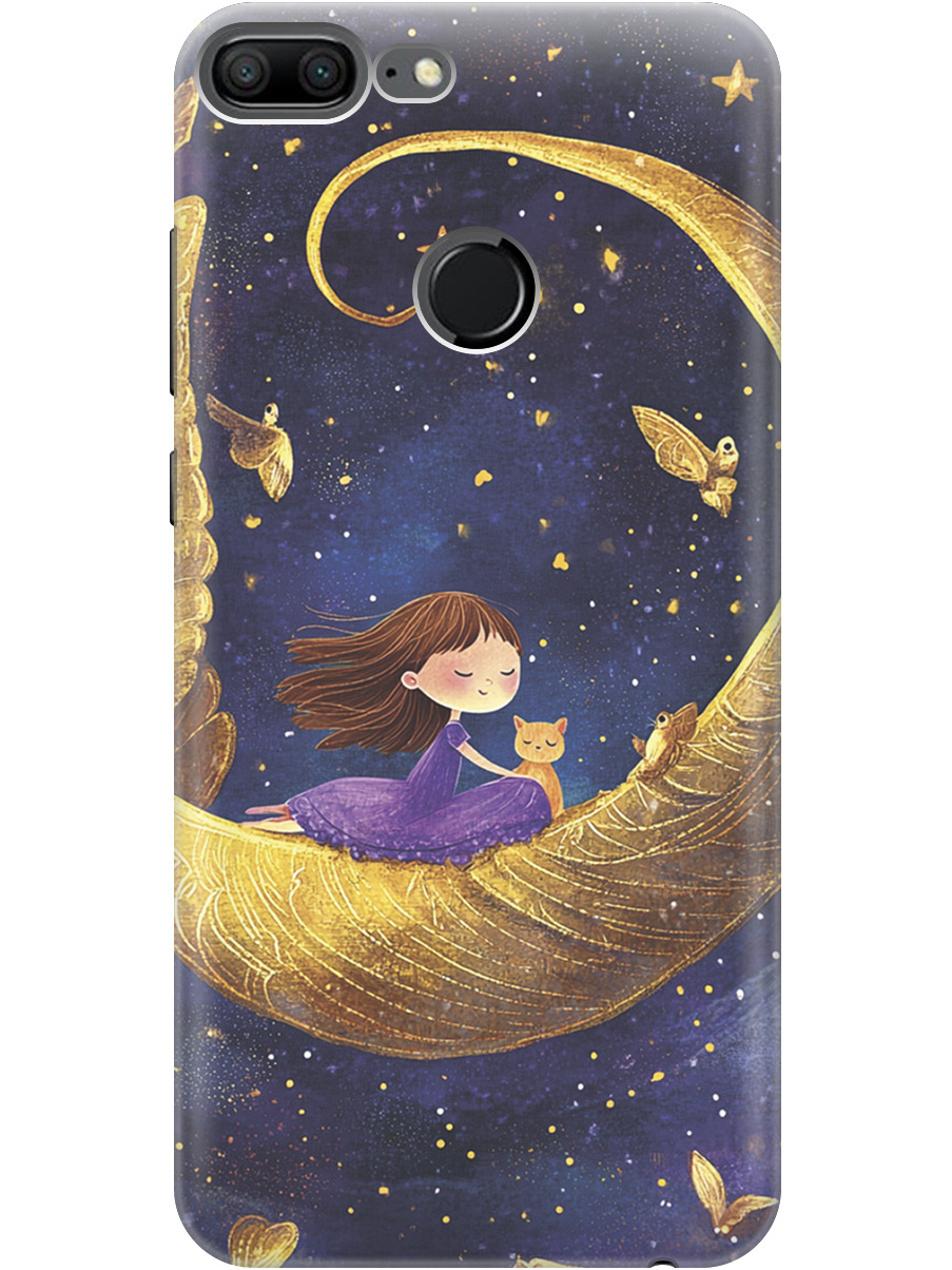 Силиконовый чехол на Honor 9 Lite с принтом "Девочка и месяц", Прозрачный;золотистый;черный, 717568472
Силиконовый чехол на Honor 9 Lite с принтом "Девочка и месяц", Прозрачный;золотистый;черный, 717568472
