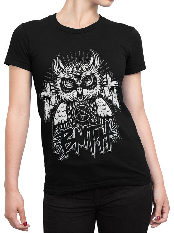 фото Футболка женская design heroes bring me the horizon черная 3xl