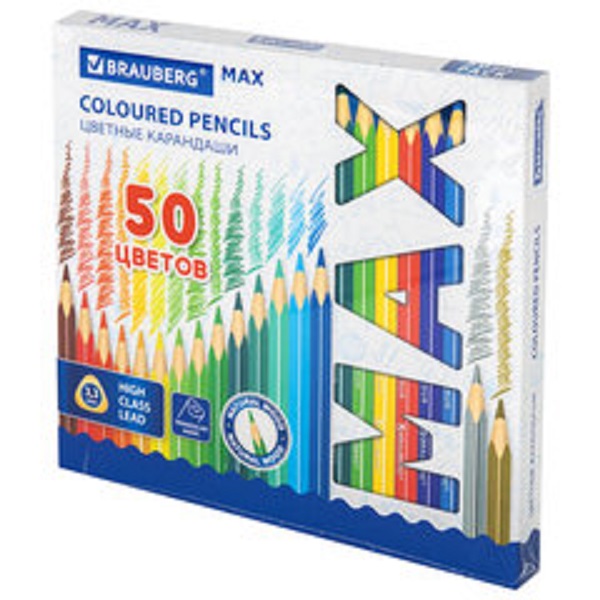 Карандаши цветные CARIOCA Tita Rainbow, 50 цветов, пластик, шестигранные, заточенные, туба
Карандаши цветные CARIOCA Tita Rainbow, 50 цветов, пластик, шестигранные, заточенные, туба