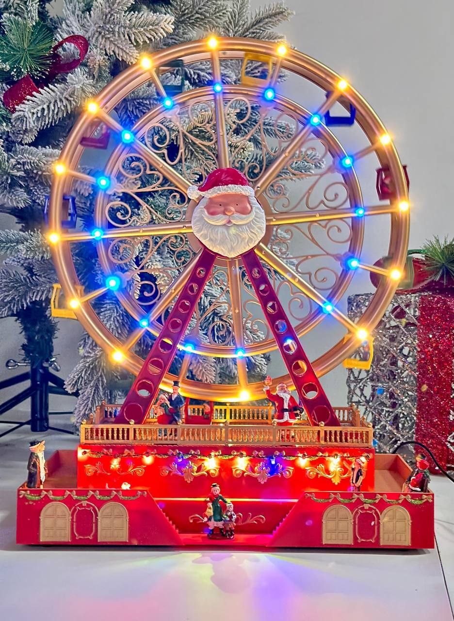 Новогодняя музыкальная композиция Merry Christmas Колесо обозрения с подсветкой 49х38 см
Новогодняя музыкальная композиция Merry Christmas Колесо обозрения с подсветкой 49х38 см