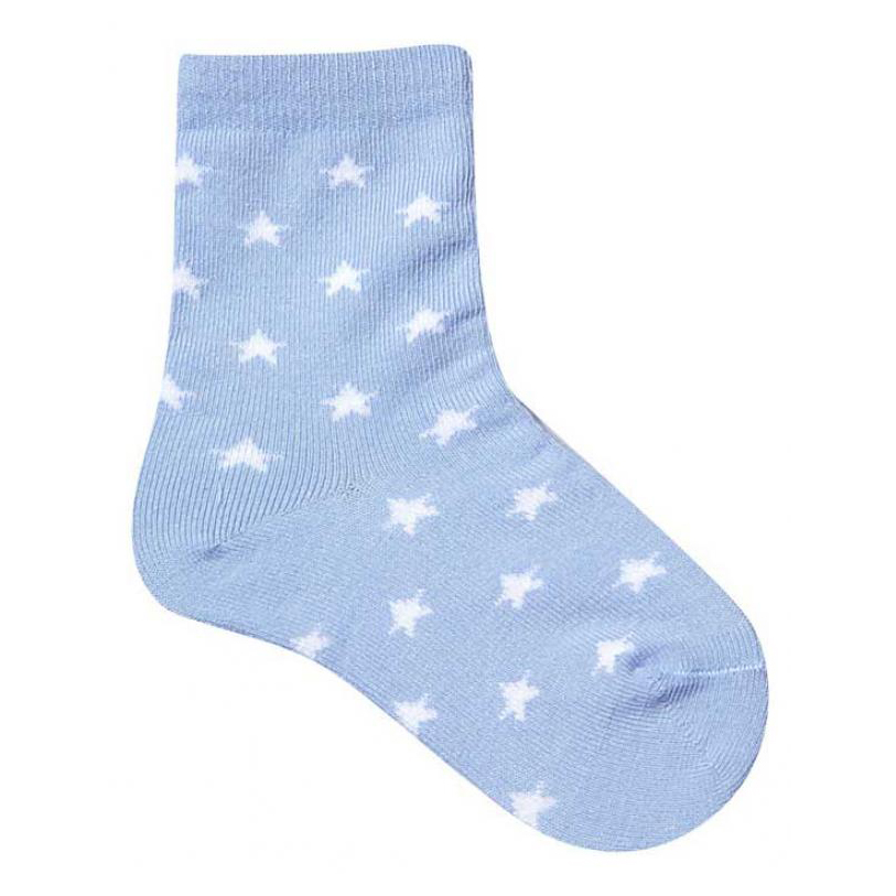 фото Носки ашан красная птица хлопок голубые со звездами р 10-12