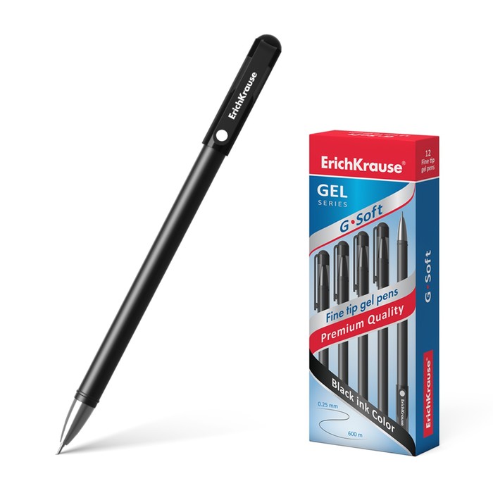 Ручка гелевая ErichKrause G-Soft, с покрытием Soft Touch, чернила чёрные, узел 0.38 мм, дл
Ручка гелевая ErichKrause G-Soft, с покрытием Soft Touch, чернила чёрные, узел 0.38 мм, дл