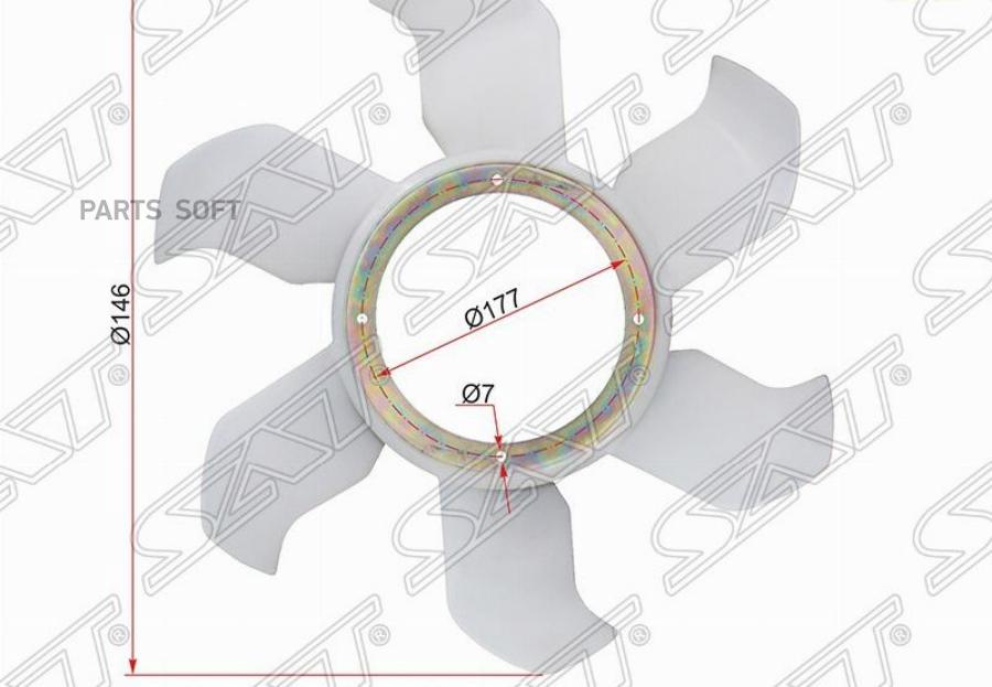 SAT ST-1320A015 Крыльчатка вентилятора MITSUBISHI L200 05-/PAJERO/MONTERO SPORT 08- 1шт
SAT ST-1320A015 Крыльчатка вентилятора MITSUBISHI L200 05-/PAJERO/MONTERO SPORT 08- 1шт