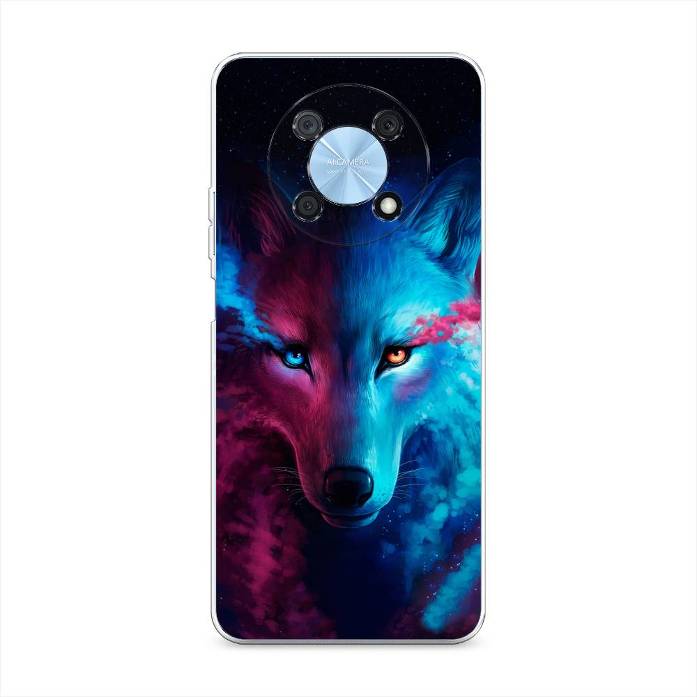 фото Силиконовый чехол "волшебный волк" на huawei nova y90 / хуавей нова 90 awog