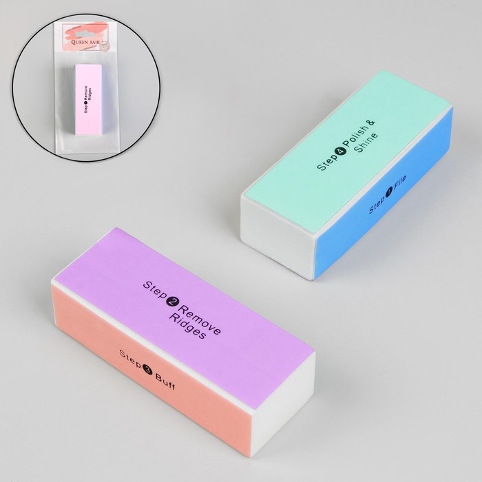 Баф Queen Fair для полировки ногтей, четырёхсторонний, 9 x 3,5 x 2,5 см 5шт, Разноцветный
Баф Queen Fair для полировки ногтей, четырёхсторонний, 9 x 3,5 x 2,5 см 5шт, Разноцветный