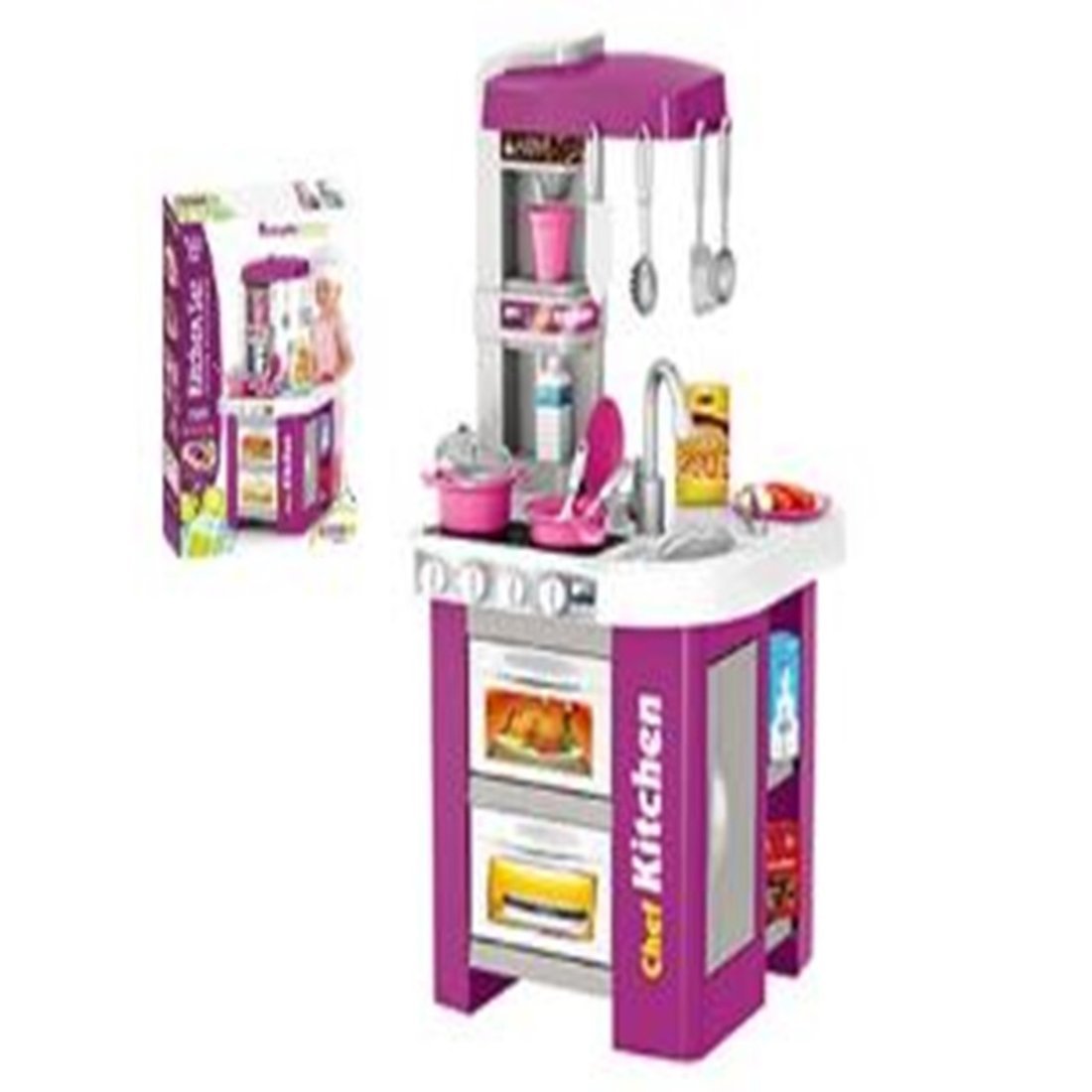 Игровой набор Наша Игрушка Кухня, в компл. предм. 49шт, Игр. наб. "Кухня", в компл. предм. 49шт, эл.пит. ААх3шт. не вх. в компл., в ассорт., кор.
Игровой набор Наша Игрушка Кухня, в компл. предм. 49шт, Игр. наб. "Кухня", в компл. предм. 49шт, эл.пит. ААх3шт. не вх. в компл., в ассорт., кор.