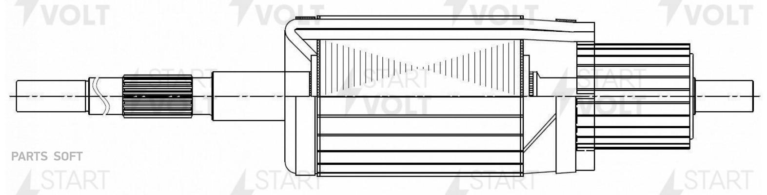 STARTVOLT SR 0720 Якорь стартера МАЗ, УРАЛ дв. 740.30-260, 740.50-360, 740.51-320, IVECO "
STARTVOLT SR 0720 Якорь стартера МАЗ, УРАЛ дв. 740.30-260, 740.50-360, 740.51-320, IVECO "