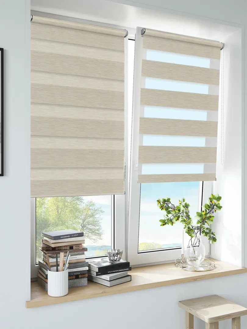 Штора рулонная день-ночь Inspire Moscou 40x160 см светло-бежевая Trench 6 
Штора рулонная день-ночь Inspire Moscou 40x160 см светло-бежевая Trench 6