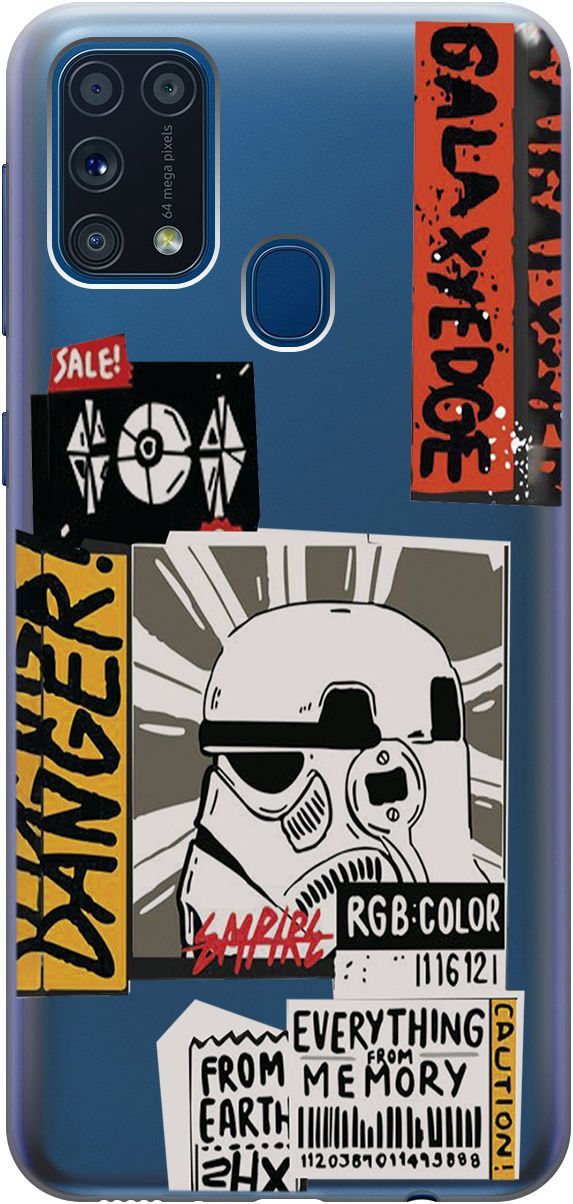 Чехол на Samsung Galaxy M31 с принтом "Stormtrooper Stickers" прозрачный, Прозрачный;белый, 5424
Чехол на Samsung Galaxy M31 с принтом "Stormtrooper Stickers" прозрачный, Прозрачный;белый, 5424