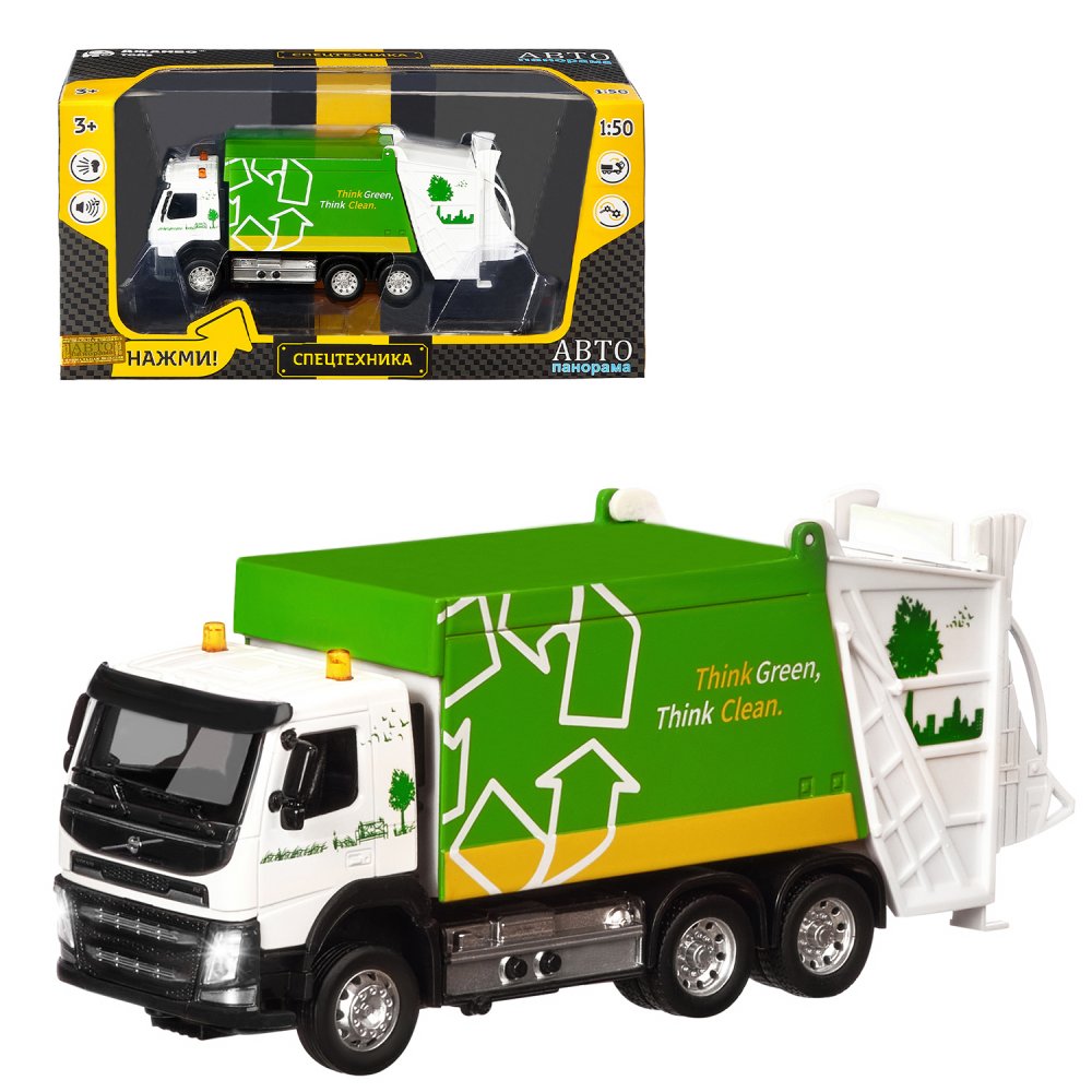 Машинка Автопанорама цельнометаллическая (кузов и кабина) Volvo мусоровоз 1:50 JB1251187
Машинка Автопанорама цельнометаллическая (кузов и кабина) Volvo мусоровоз 1:50 JB1251187