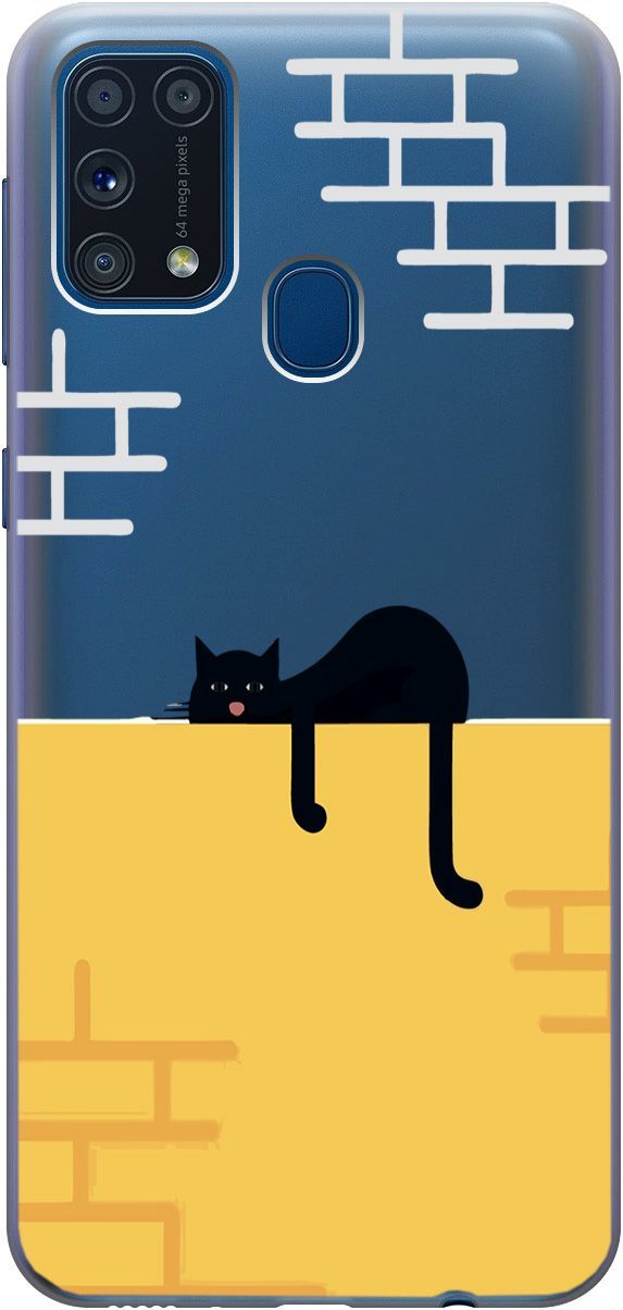 Силиконовый чехол на Samsung Galaxy M31 с 3D принтом "Lazy Cat" прозрачный, Прозрачный;желтый, 5424
Силиконовый чехол на Samsung Galaxy M31 с 3D принтом "Lazy Cat" прозрачный, Прозрачный;желтый, 5424