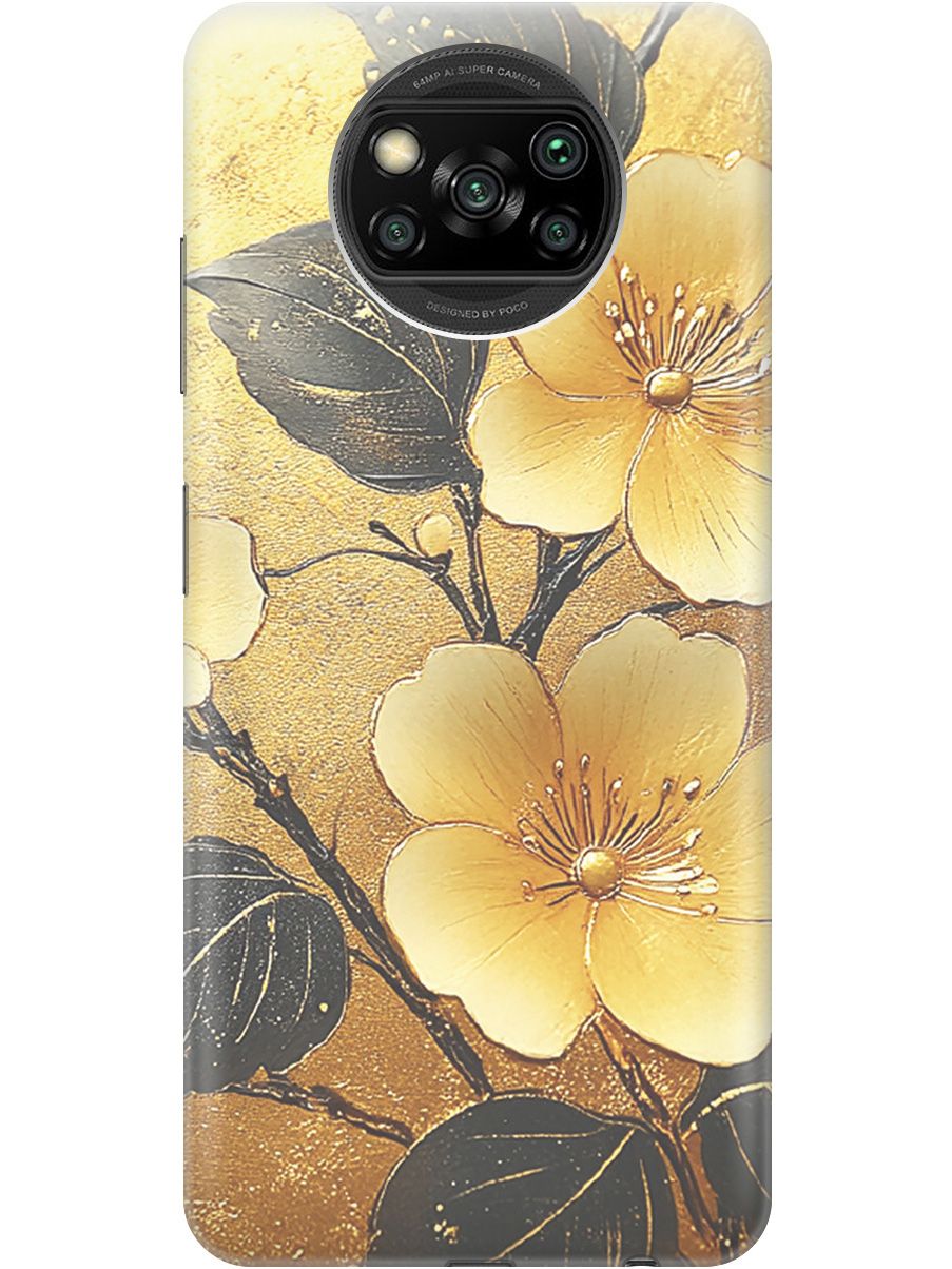 Силиконовый чехол на Xiaomi Poco X3 / X3 Pro с принтом "Цветы и золото", Прозрачный;желтый;черный, 723602724
Силиконовый чехол на Xiaomi Poco X3 / X3 Pro с принтом "Цветы и золото", Прозрачный;желтый;черный, 723602724