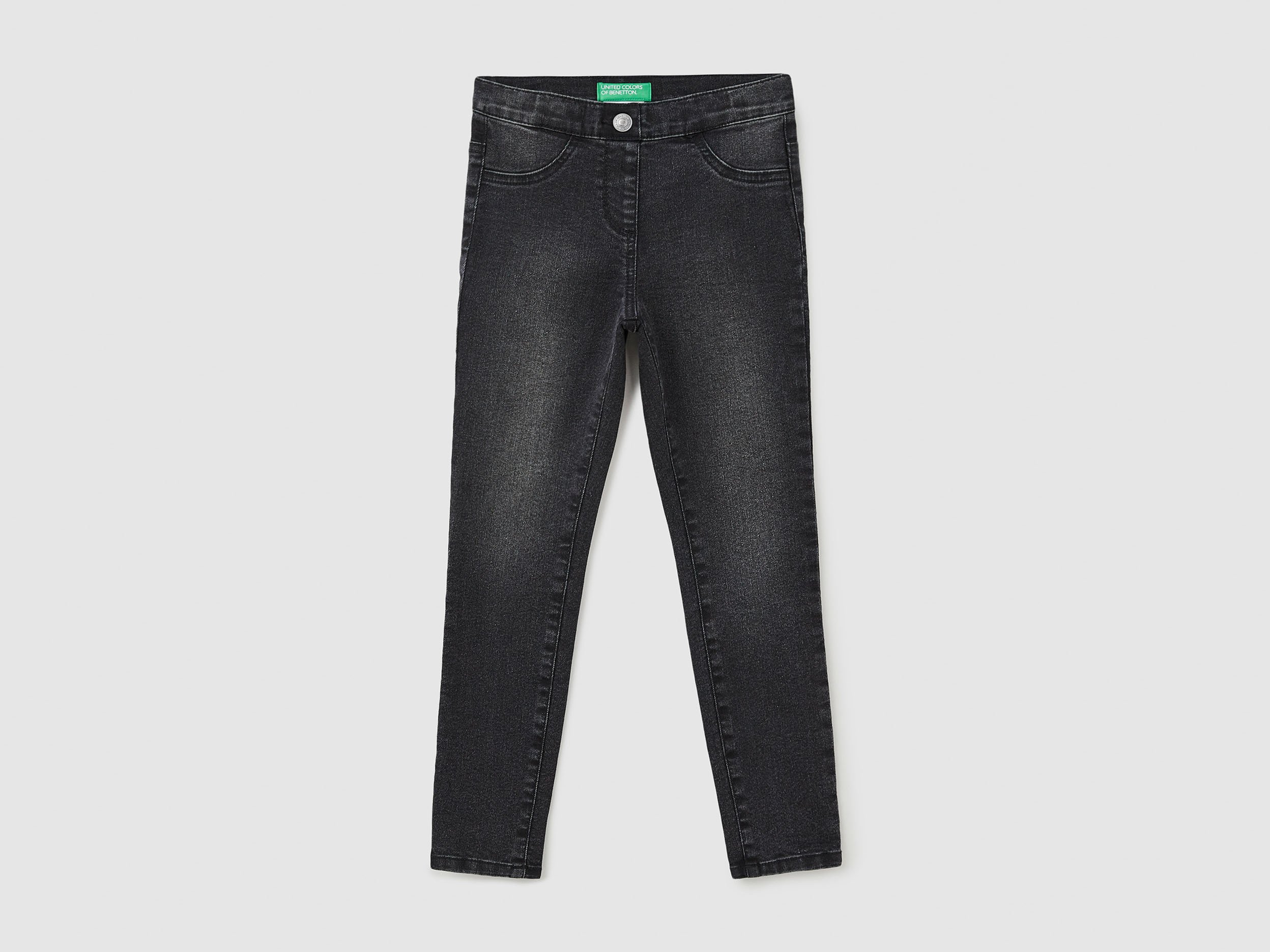 фото Джинсы для девочек benetton цв. черный р.140 united colors of benetton