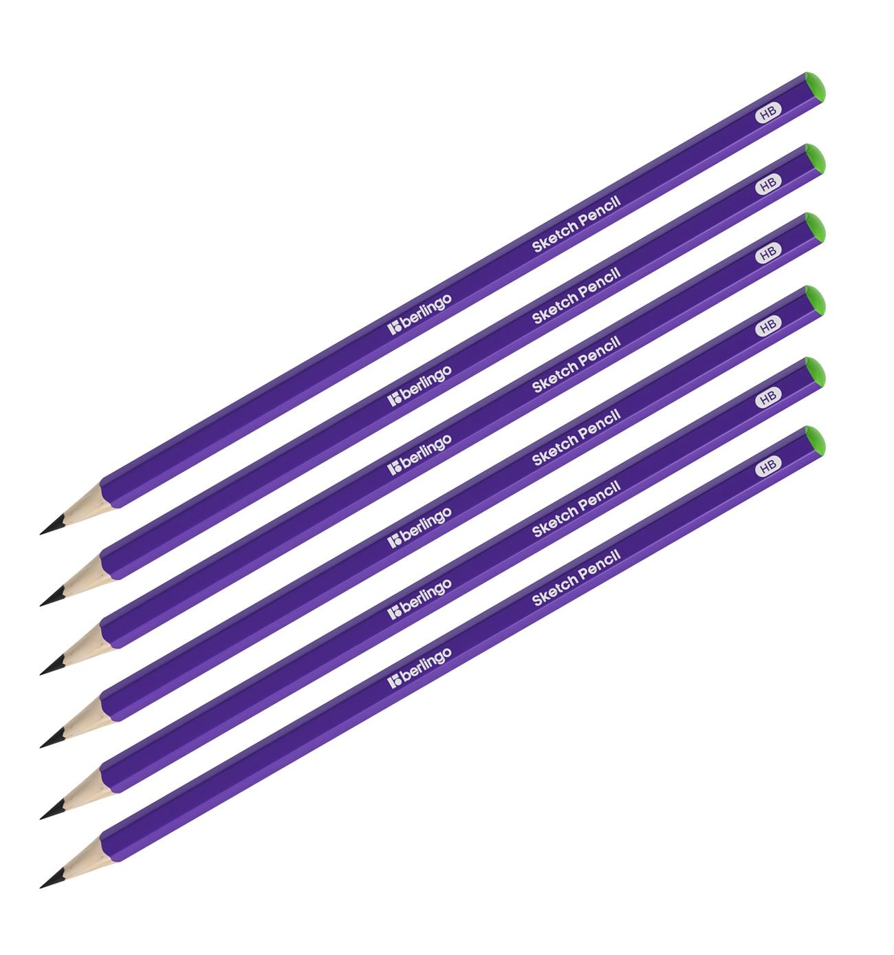 Набор из 6 шт. Карандаш чернографитный Berlingo Sketch Pencil HB, шестигранный, заточен.
Набор из 6 шт. Карандаш чернографитный Berlingo Sketch Pencil HB, шестигранный, заточен.