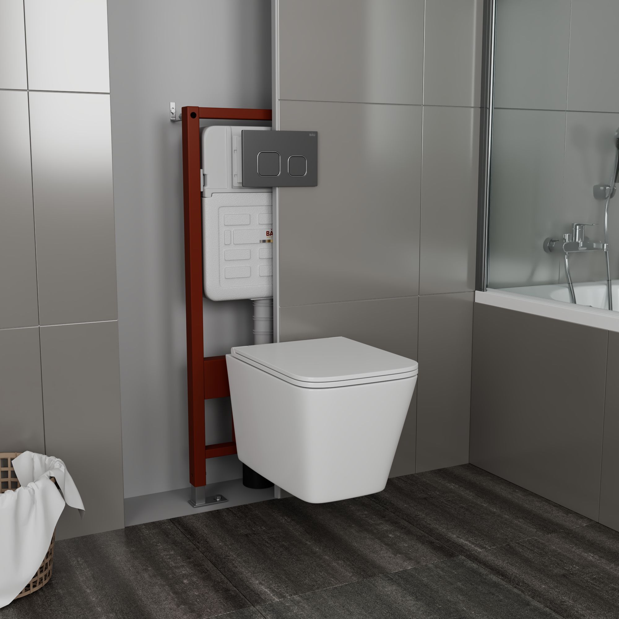 Комплект BAU 6 в 1: инсталляция BAU IDEAL, унитаз Bau Stil 51, сиденье, клавиша BAU Strike, E458103_BS0002-PRO
Комплект BAU 6 в 1: инсталляция BAU IDEAL, унитаз Bau Stil 51, сиденье, клавиша BAU Strike, E458103_BS0002-PRO