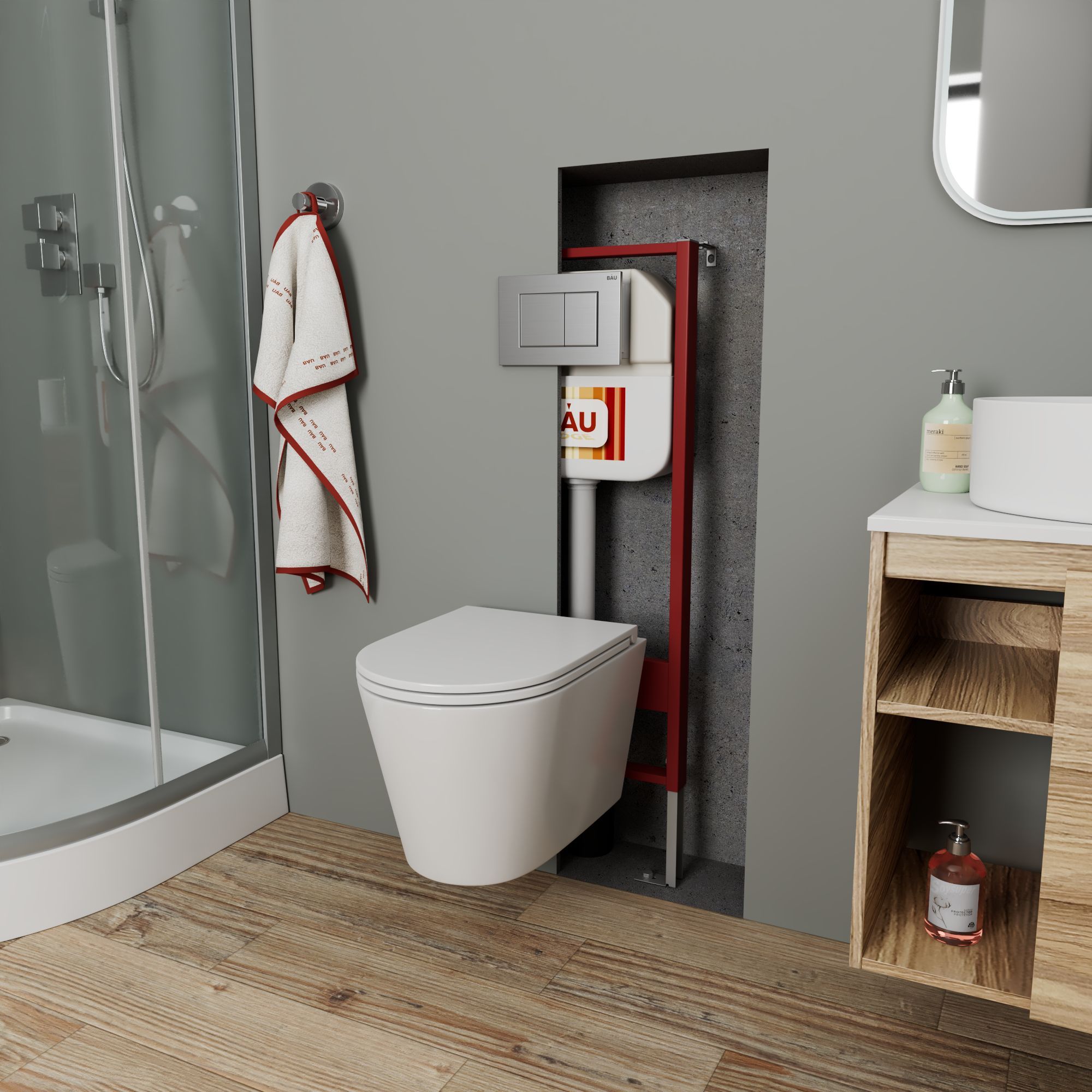 Комплект BAU 6 в 1: инсталляция, унитаз Bau Nimb Hurricane,сиденье, клавиша BAU Stil, NEO45700_BK0001-HQ
Комплект BAU 6 в 1: инсталляция, унитаз Bau Nimb Hurricane,сиденье, клавиша BAU Stil, NEO45700_BK0001-HQ