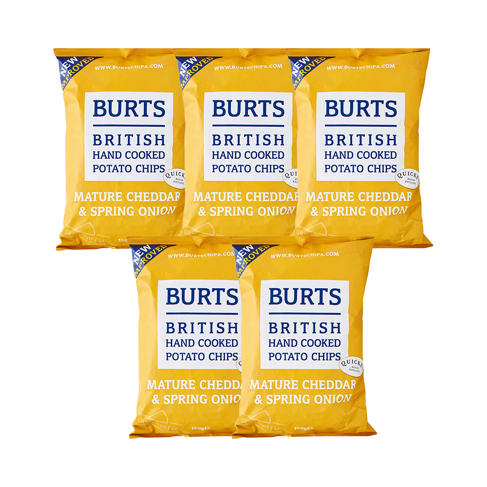 Чипсы Burts Mature Cheddar and Spring Onion (зрелый чеддер и зеленый лук) 5 шт по 150 г
Чипсы Burts Mature Cheddar and Spring Onion (зрелый чеддер и зеленый лук) 5 шт по 150 г