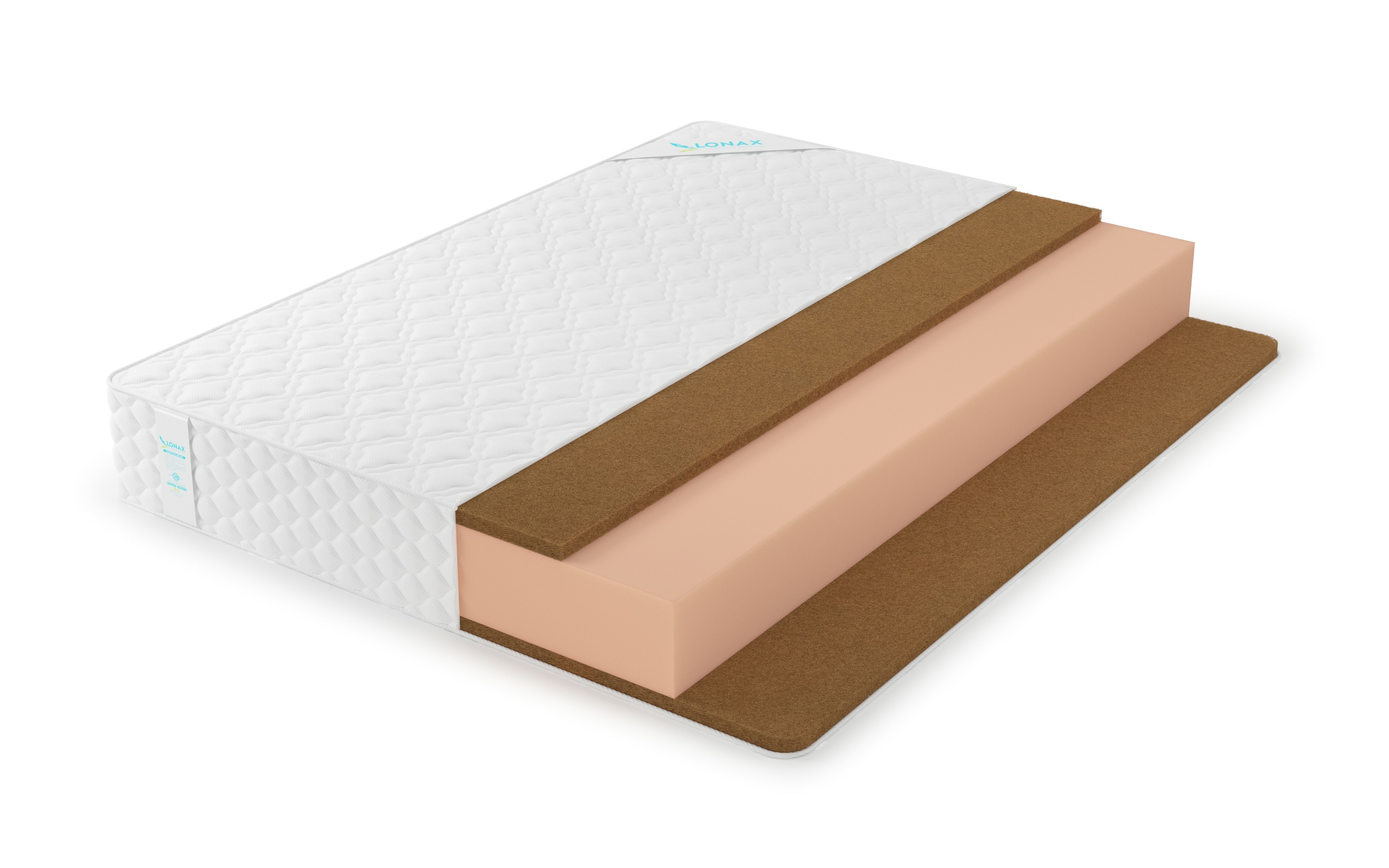 Матрас Lonax Foam Mix Foam Cocos 3 Max Plus 175х215, Бежевый;белый;серый;серебристый, Foam Cocos 3 Max Plus
Матрас Lonax Foam Mix Foam Cocos 3 Max Plus 175х215, Бежевый;белый;серый;серебристый, Foam Cocos 3 Max Plus