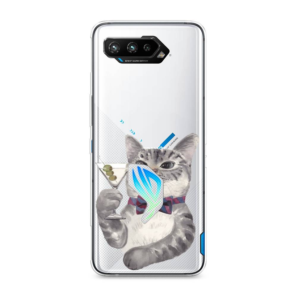 фото Чехол awog "кот джентльмен" для asus rog phone 5s