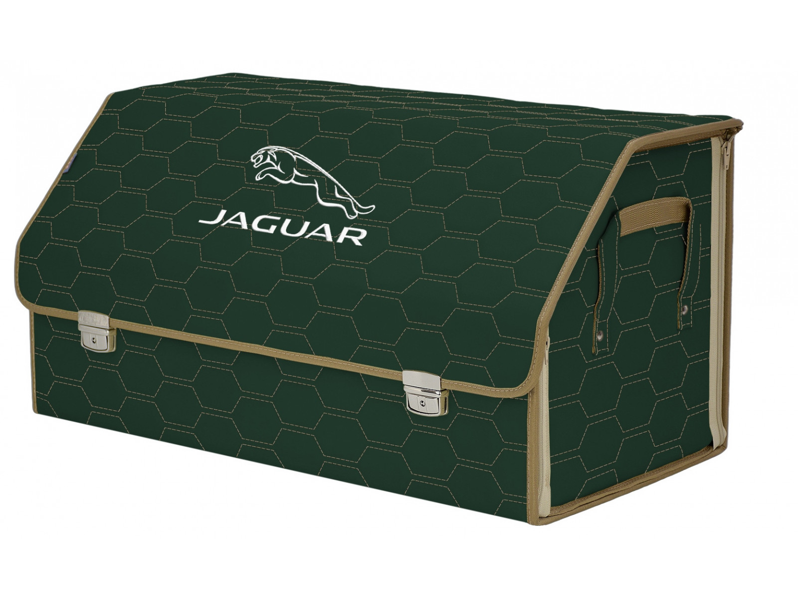 Органайзер-саквояж в багажник "Союз Премиум" (размер XL Plus). Цвет: зеленый с бежевой про
Органайзер-саквояж в багажник "Союз Премиум" (размер XL Plus). Цвет: зеленый с бежевой про