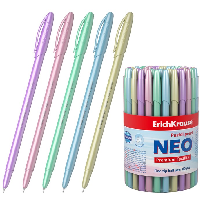 Ручка шариковая ErichKrause Neo Pastel Pearl, перламутровый корпус, игольчатый узел 0.7 мм
Ручка шариковая ErichKrause Neo Pastel Pearl, перламутровый корпус, игольчатый узел 0.7 мм