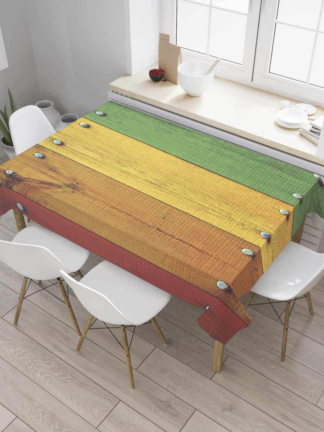 Скатерть прямоугольная JoyArty "Разноцветные прибитые доски" из сатена, 120x145 см, Коричневый, Разноцветные прибитые доски
Скатерть прямоугольная JoyArty "Разноцветные прибитые доски" из сатена, 120x145 см, Коричневый, Разноцветные прибитые доски