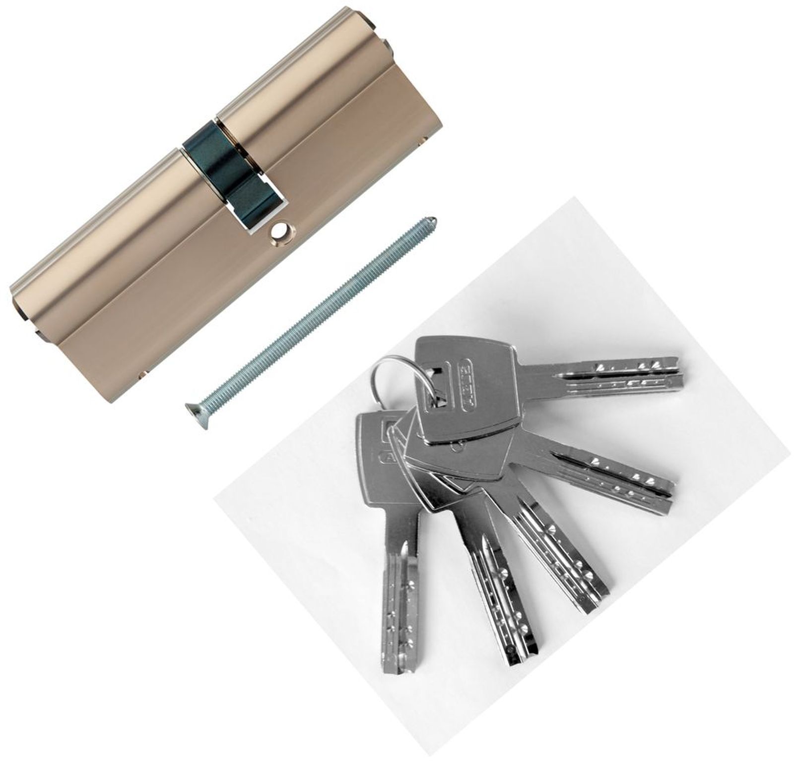 фото Европрофильный цилиндр abus x12r410 ключ/ключ 40-55 (95 мм) ni (5 key)