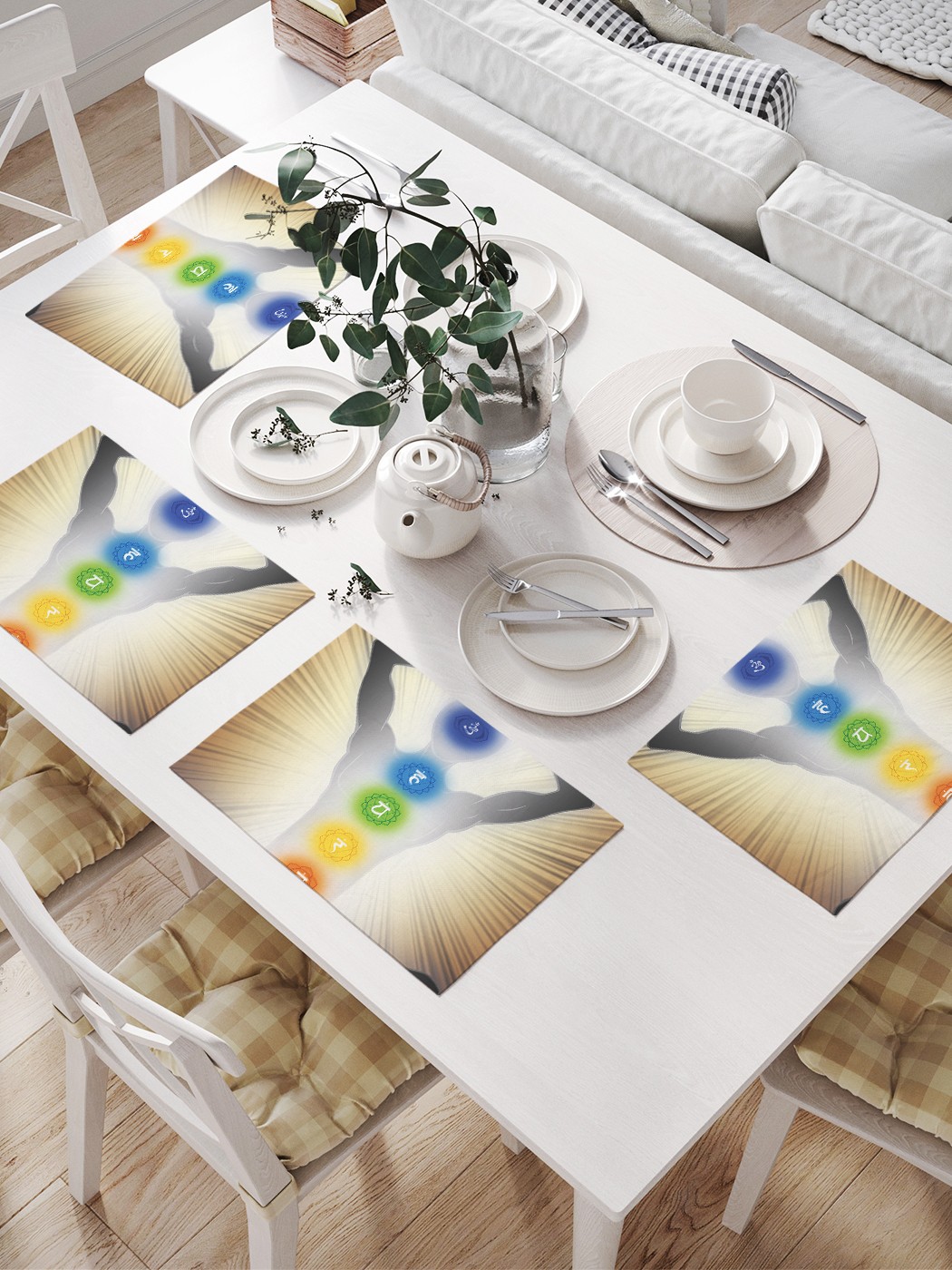 Комплект салфеток JoyArty "Поза йога" для сервировки стола (32х46 см, 4 шт.), Поза йога 
Комплект салфеток JoyArty "Поза йога" для сервировки стола (32х46 см, 4 шт.), Поза йога