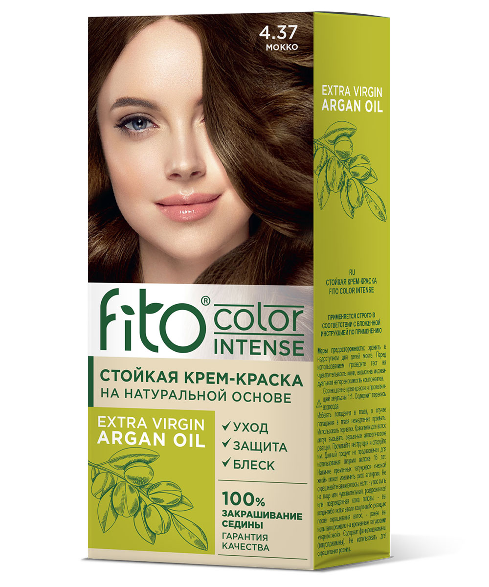 Крем-краска для волос Fito косметик Fito Color Intense стойкая, тон 4.37 Мокко, 115 мл, Коричневый
Крем-краска для волос Fito косметик Fito Color Intense стойкая, тон 4.37 Мокко, 115 мл, Коричневый