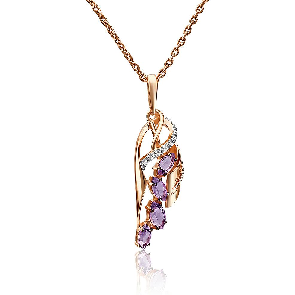 Кулон из красного золота PLATINA jewelry 03-2867-00-225-1110-57, аметист/топаз, 03-2867-00-225-1110-57
Кулон из красного золота PLATINA jewelry 03-2867-00-225-1110-57, аметист/топаз, 03-2867-00-225-1110-57