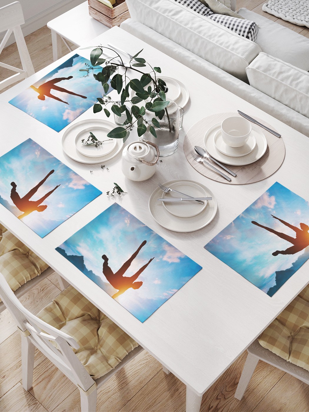 Комплект салфеток JoyArty "Гимнаст в горах" для сервировки стола (32х46 см, 4 шт.), Гимнаст в горах
Комплект салфеток JoyArty "Гимнаст в горах" для сервировки стола (32х46 см, 4 шт.), Гимнаст в горах