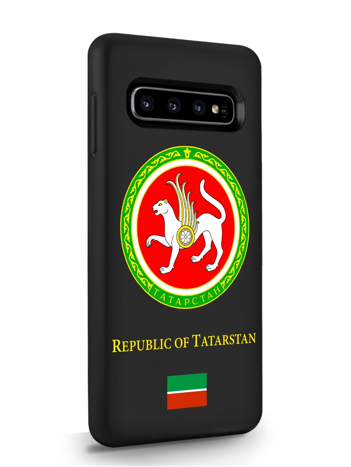 фото Чехол signumcase для samsung galaxy s10 герб татарстана черный