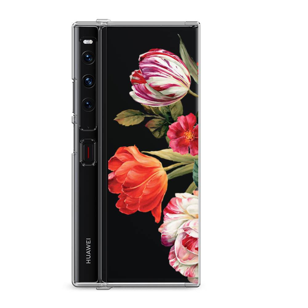 фото Силиконовый чехол "весенний букет" на huawei mate xs 2 / хуавеи мате xs 2 awog