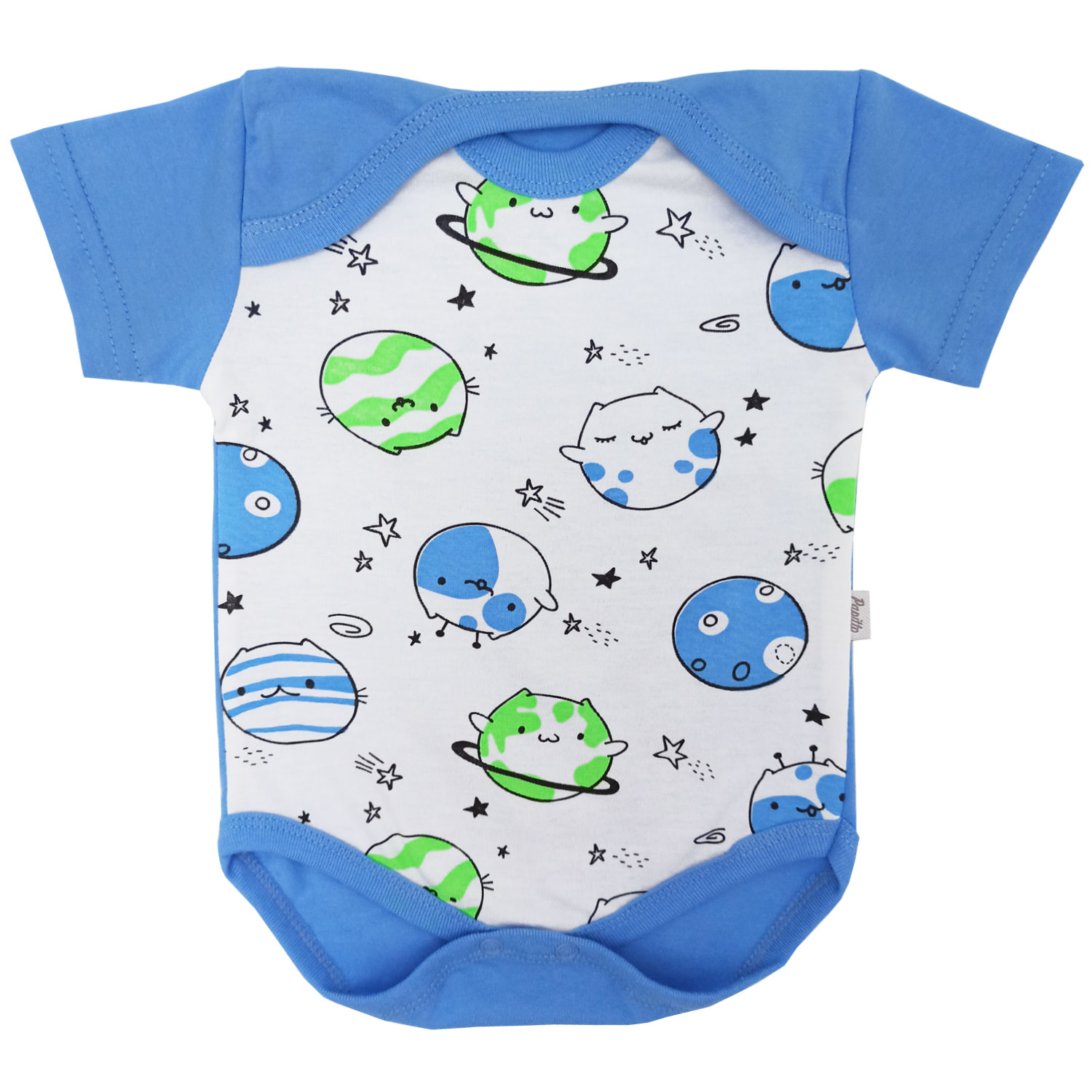 Боди-капелька с коротким рукавом Папитто "Планетки", для мальчика, размер 22, рост 74 см, 10-317-2 
Боди-капелька с коротким рукавом Папитто "Планетки", для мальчика, размер 22, рост 74 см, 10-317-2