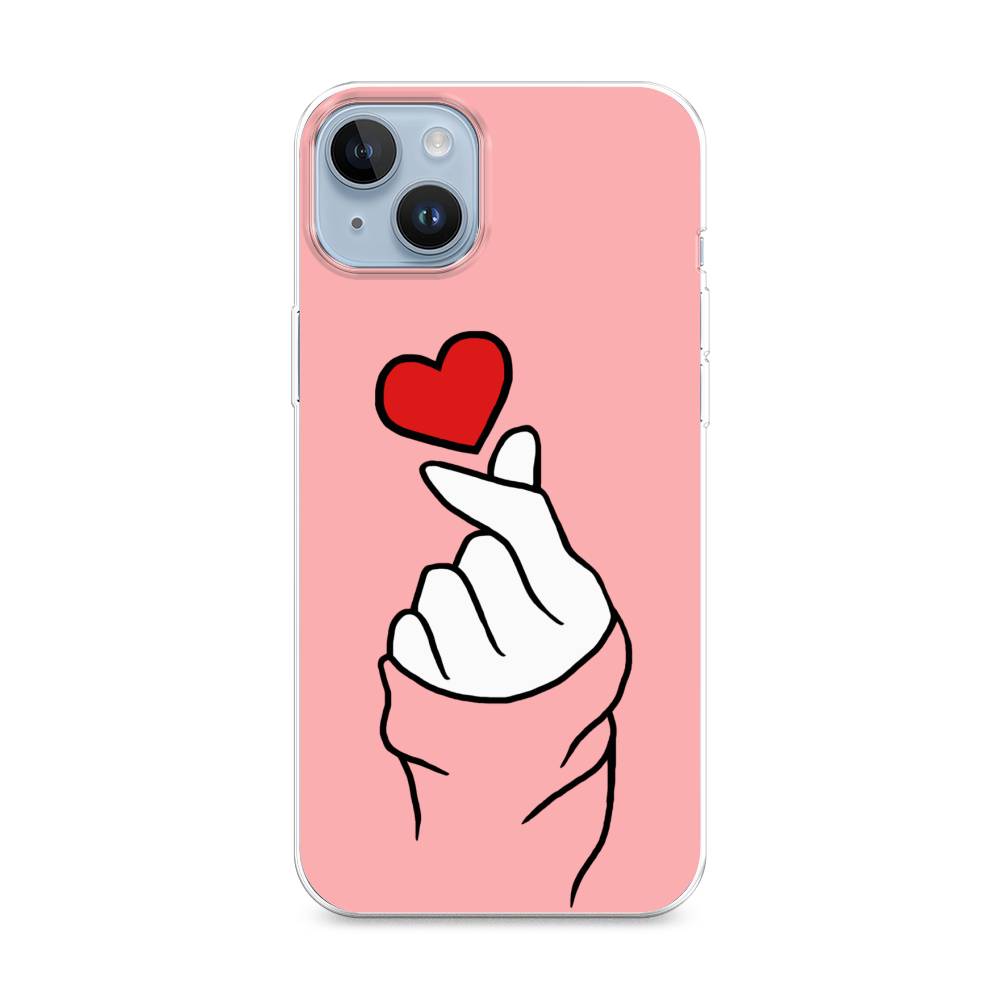 фото Чехол awog на apple iphone 14 plus / айфон 14 плюс "милое сердечко"