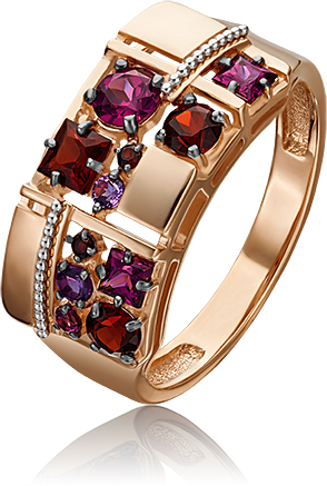 Кольцо из золота р. 19 PLATINA jewelry 01-5307-00-257-1111-57, гранат\аметист, 01-5307-00-257-1111-57
Кольцо из золота р. 19 PLATINA jewelry 01-5307-00-257-1111-57, гранат\аметист, 01-5307-00-257-1111-57