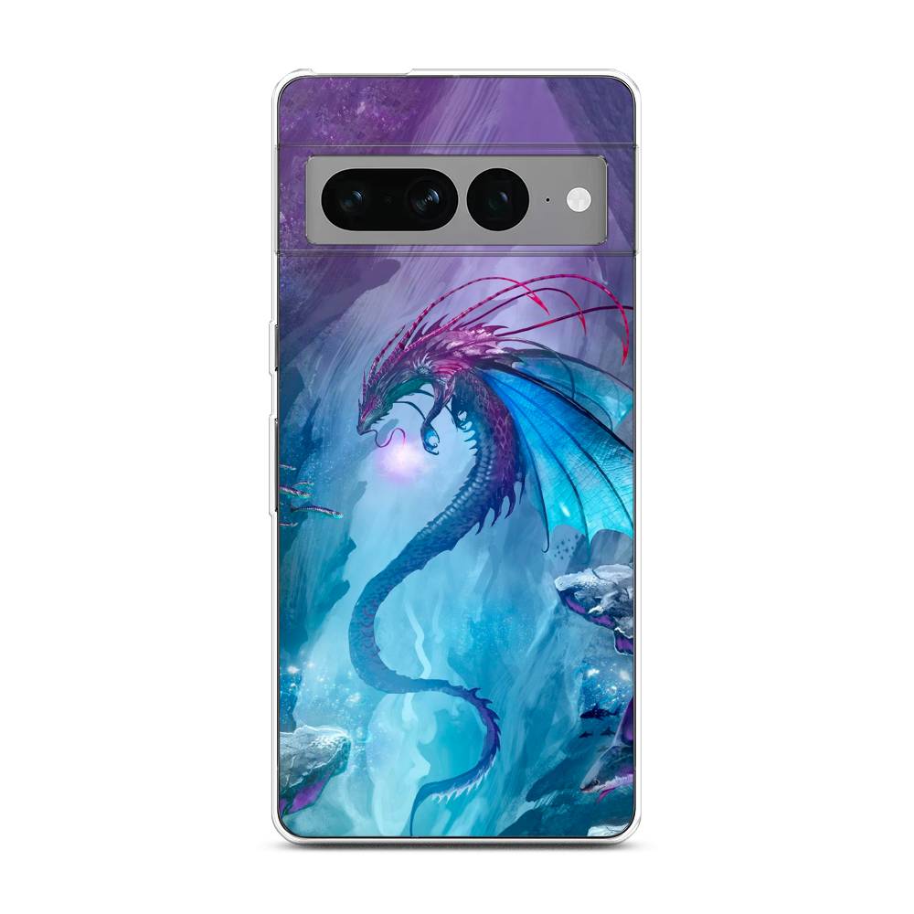 фото Силиконовый чехол "водный дракон" на google pixel 7 pro / гугл пиксель 7 про awog
