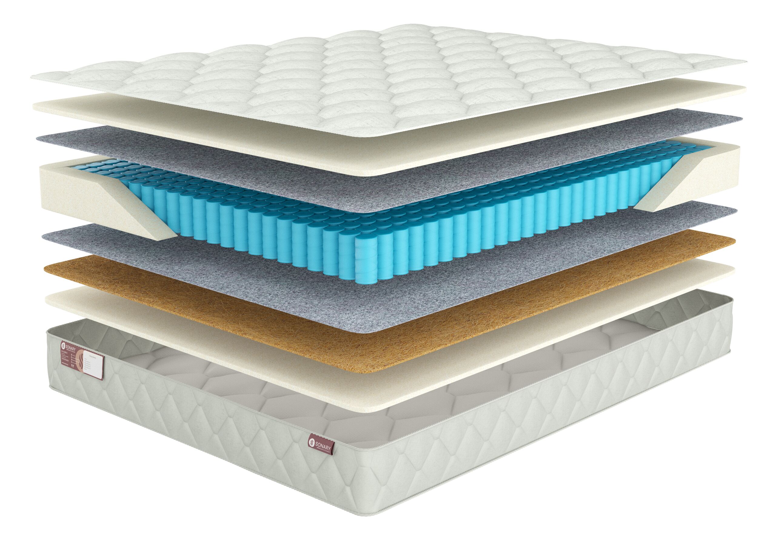 Матрас Sonary Town Malaga 200х186, Бежевый;белый;серый;серебристый, Malaga
Матрас Sonary Town Malaga 200х186, Бежевый;белый;серый;серебристый, Malaga