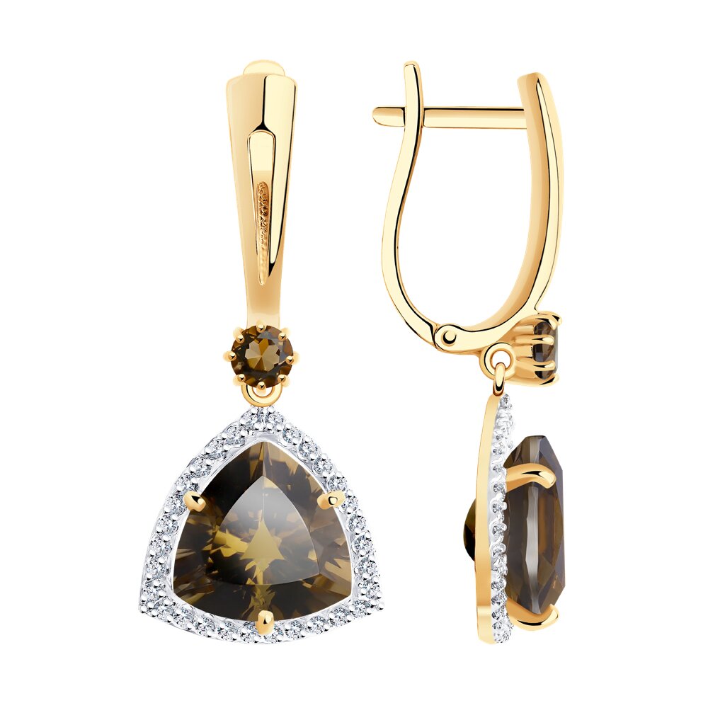 Серьги из красного золота с фианитом и раухтопазом Diamant 51-321-00865-2, 51-321-00865-2
Серьги из красного золота с фианитом и раухтопазом Diamant 51-321-00865-2, 51-321-00865-2