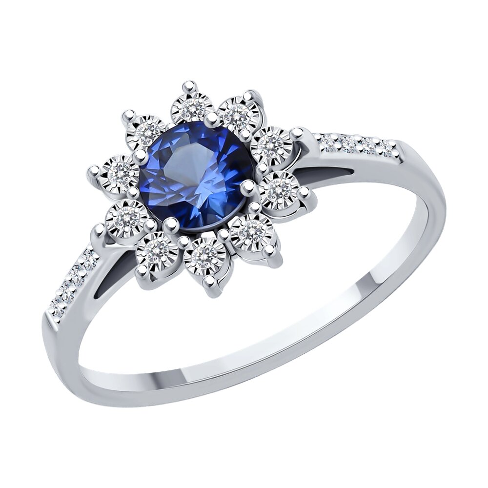 Кольцо из золота р. , SOKOLOV Diamonds 71-00259-3, бриллиант\корунд искусственный, 71-00259-3
Кольцо из золота р. , SOKOLOV Diamonds 71-00259-3, бриллиант\корунд искусственный, 71-00259-3