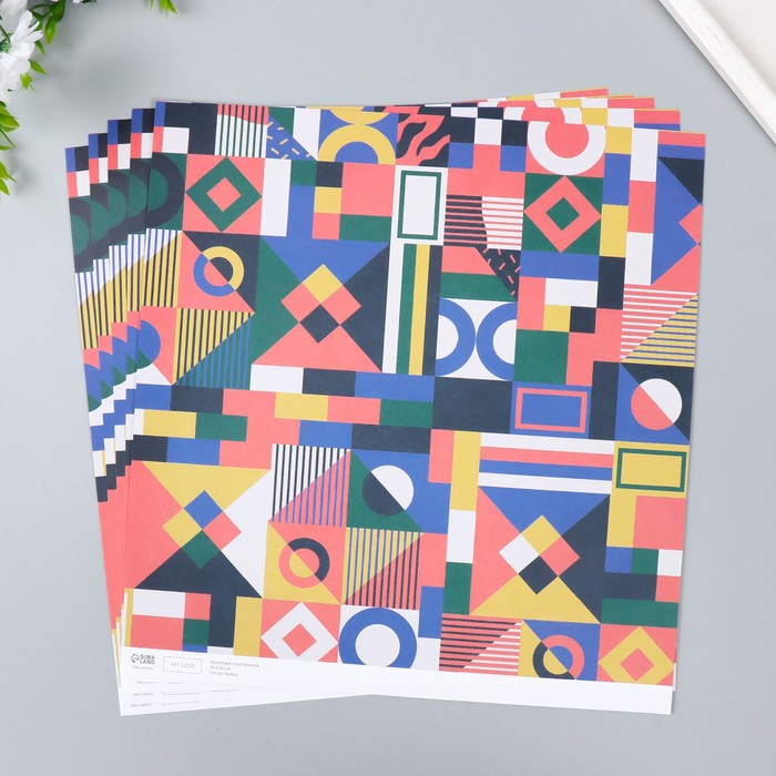 Бумага для скрапбукинга Арт Узор Color geometry плотность 180 гр 30,5х32 см, 5шт, Разноцветный
Бумага для скрапбукинга Арт Узор Color geometry плотность 180 гр 30,5х32 см, 5шт, Разноцветный
