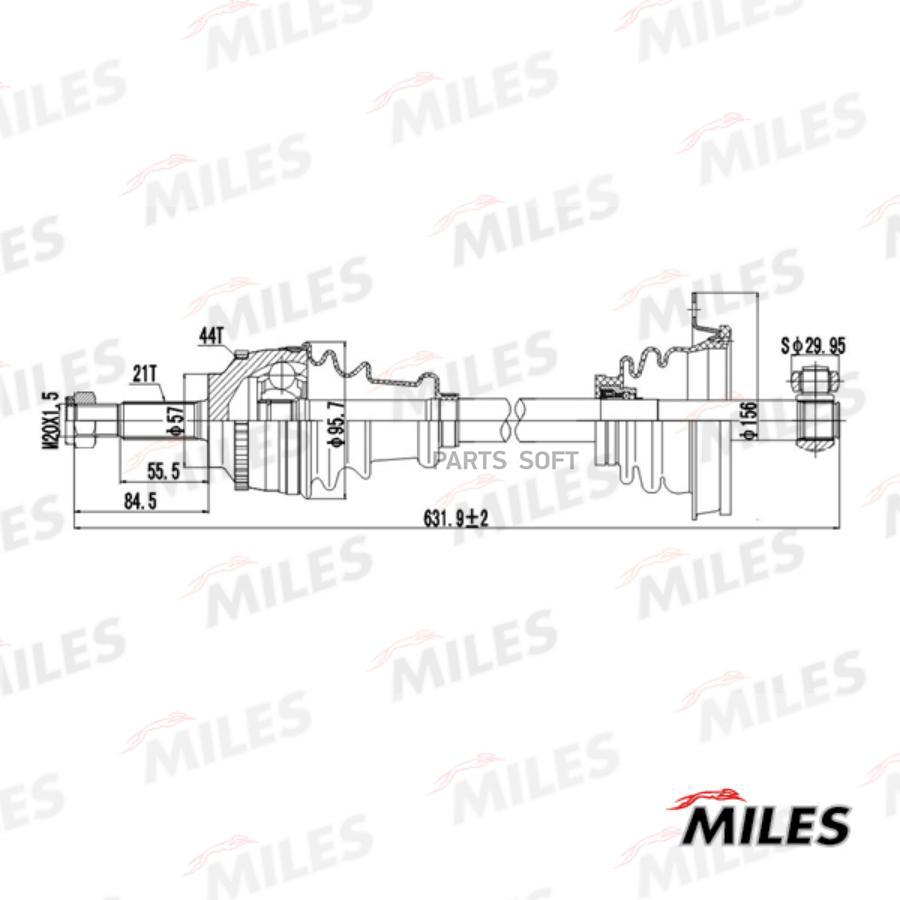 Привод в сборе левый RENAULT CLIO II/KANGOO 1.2-1.9DTI 97-09 с ABS МКПП (GKN 304689) GC011
Привод в сборе левый RENAULT CLIO II/KANGOO 1.2-1.9DTI 97-09 с ABS МКПП (GKN 304689) GC011