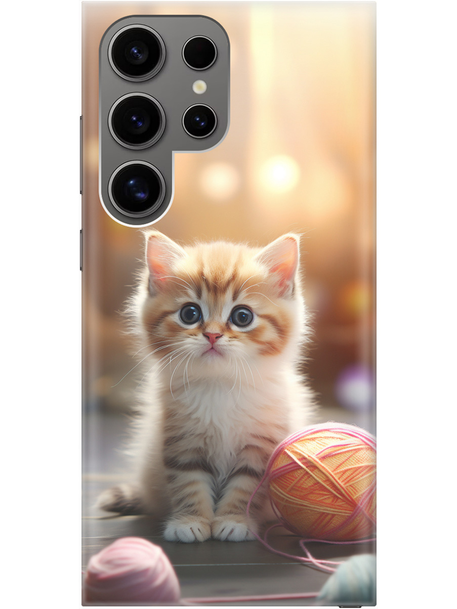 Силиконовый чехол на Samsung Galaxy S24 Ultra с рисунком "Котик и нитки", Белый;желтый;розовый, 20011899
Силиконовый чехол на Samsung Galaxy S24 Ultra с рисунком "Котик и нитки", Белый;желтый;розовый, 20011899