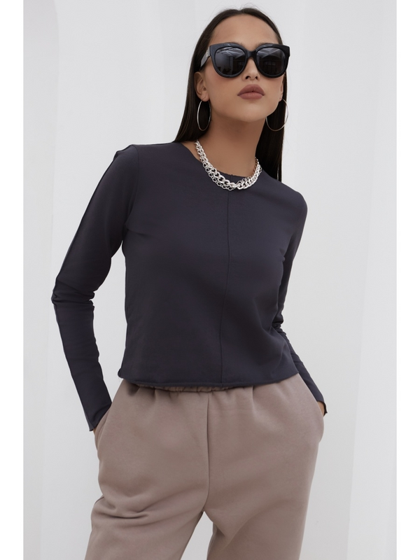 фото Лонгслив женский betop 1161ф серый l